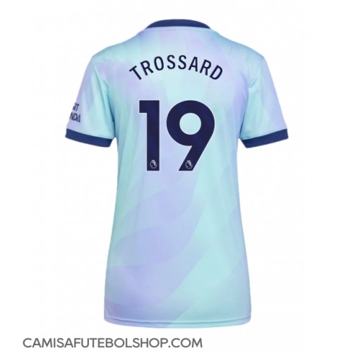 Camisa de time de futebol Arsenal Leandro Trossard #19 Replicas 3º Equipamento Feminina 2024-25 Manga Curta